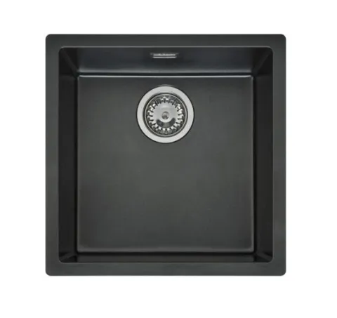 Spoelbak Reginox Spoelbak Texel 40×40 Black Silvery