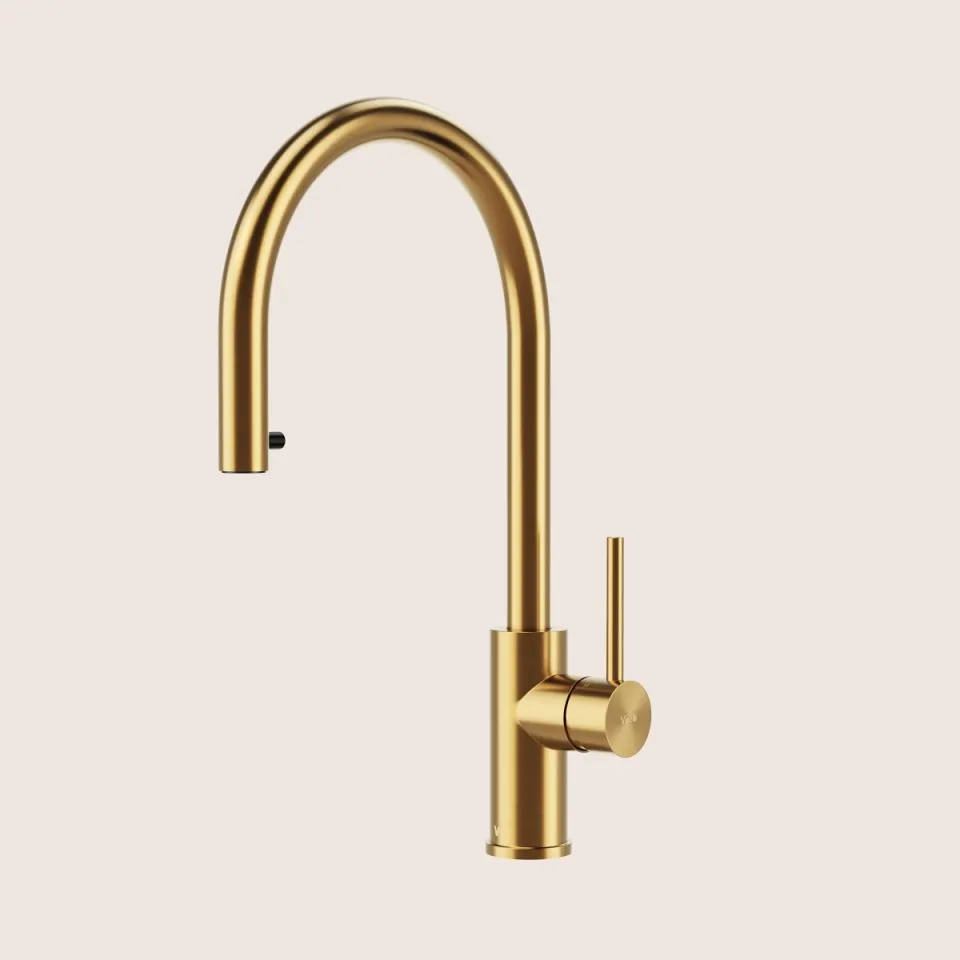 Keukenkraan Virelli Arco Lusso Flex Gold