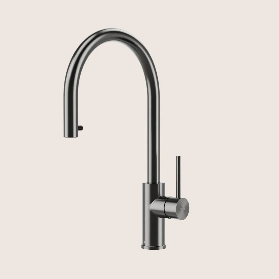 Keukenkraan Virelli Arco Lusso Flex Gunmetal