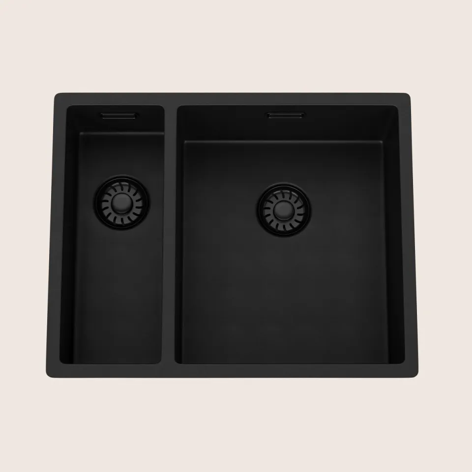 Spoelbak Virelli Fusione Lusso Black composite 1534
