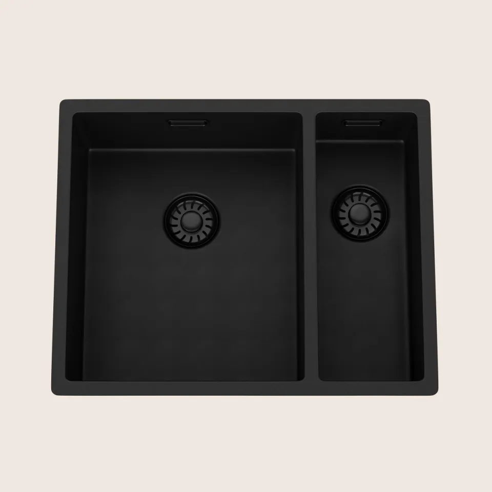 Spoelbak Virelli Fusione Lusso Black composite 3415