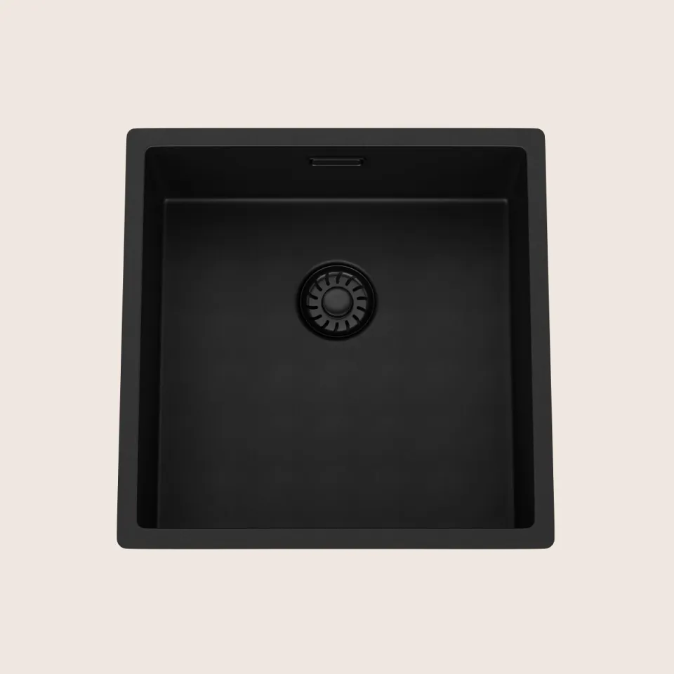 Spoelbak Virelli Fusione Lusso Black composite 40 TM