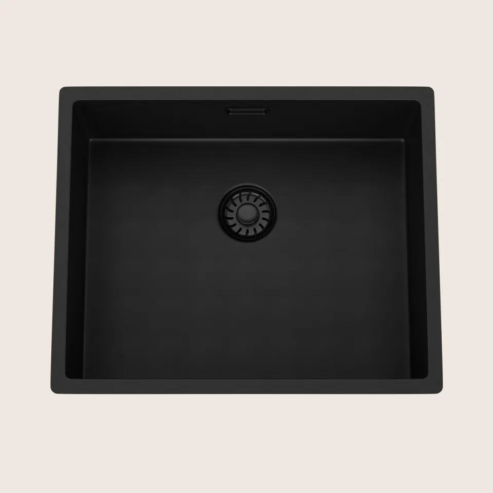 Spoelbak Virelli Fusione Lusso Black composite 50