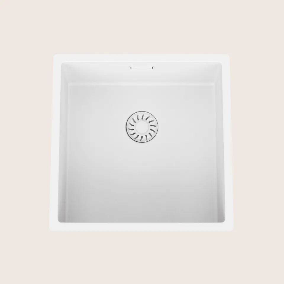 Spoelbak Virelli Fusione Lusso White composite 40