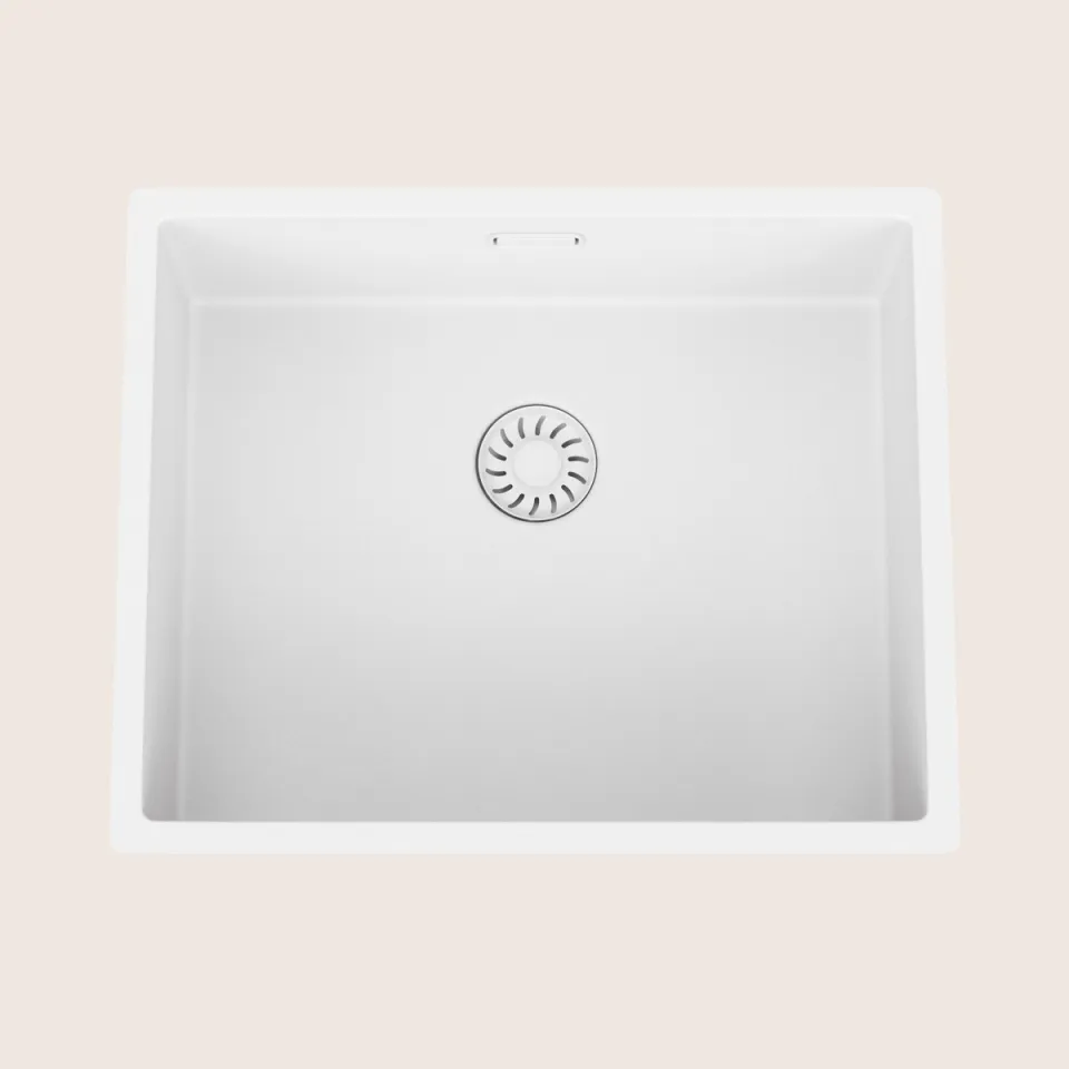 Spoelbak Virelli Fusione Lusso White composite 50