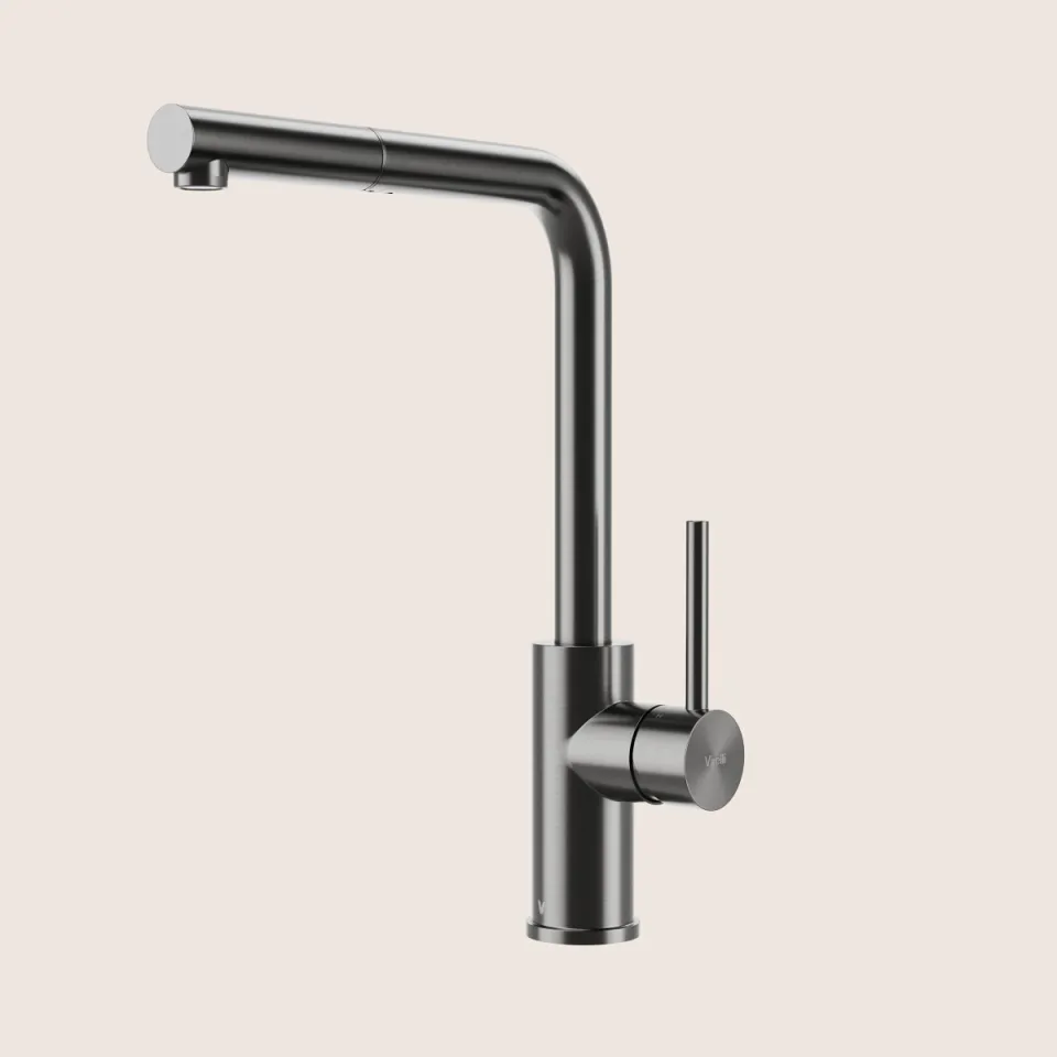 Keukenkraan Virelli Linea Lusso Flex Gunmetal
