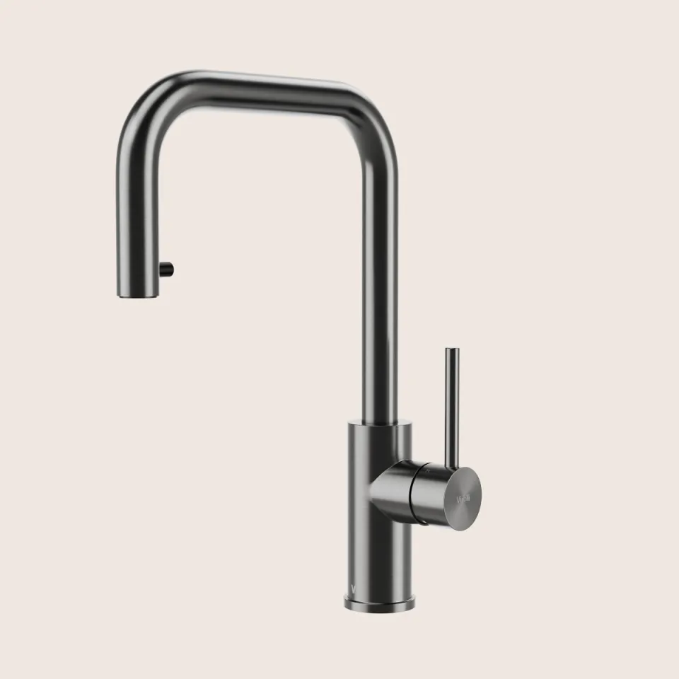 Keukenkraan Virelli Quadro Lusso Flex Gunmetal